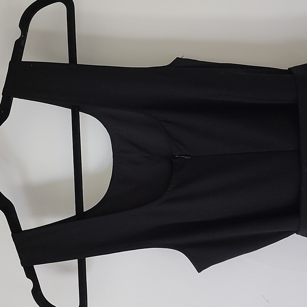 Frank & Oak Straight Leg Gabardine Jumpsuit Black - Picture 8 of 10